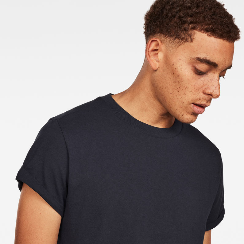 G-Star RAW® Swando New Relaxed T-Shirt Azul oscuro detail shot