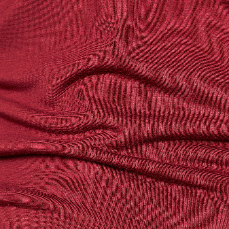 G-Star RAW® Hika Slim Funnel T-Shirt Rouge fabric shot