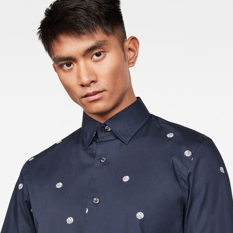 G-Star RAW® Core Super Slim Overhemd Donkerblauw