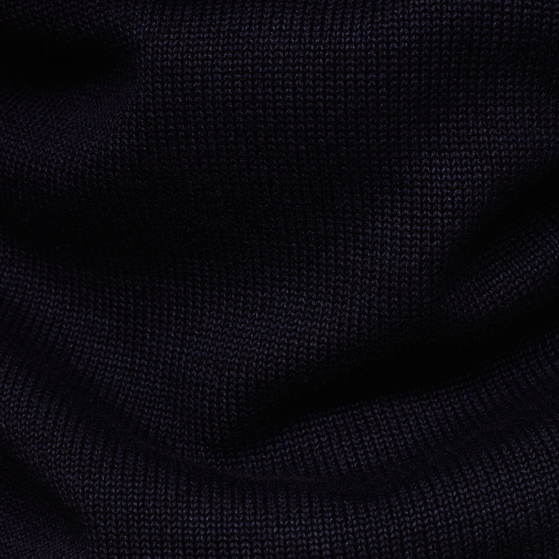 G-Star RAW® Shawl Knit Bleu foncé fabric shot