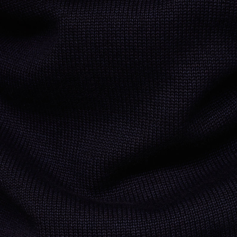 G-STAR® Shawl Knit Dark blue fabric shot