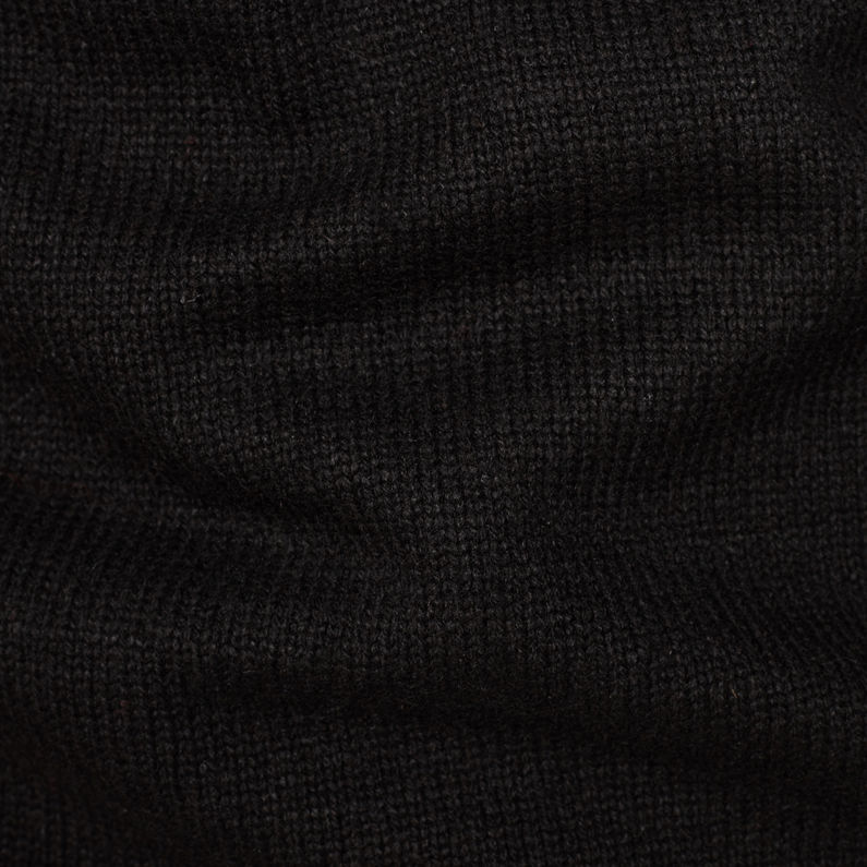 G-Star RAW® Bantson Zip Knit Black fabric shot