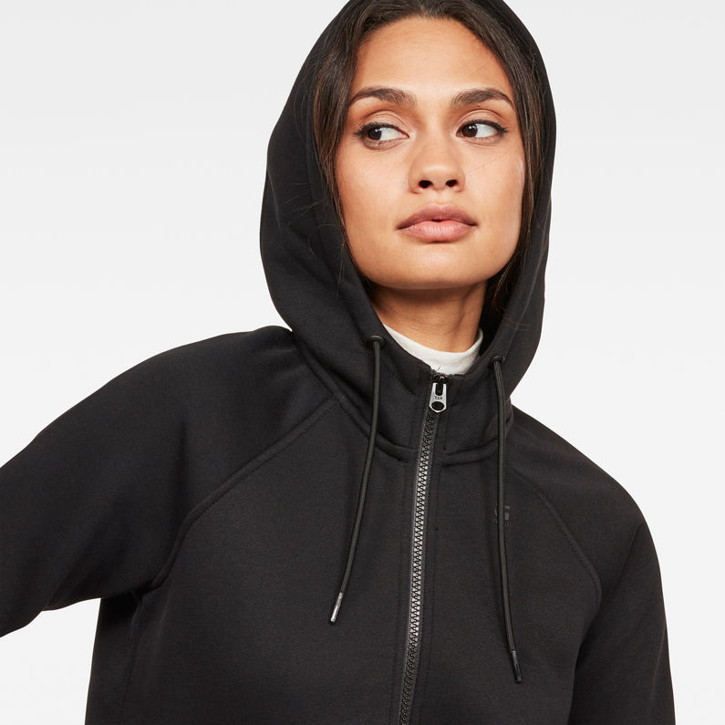 G-Star RAW® Motac Dc Xzula Hdd Zip Thru Sweat Schwarz detail shot