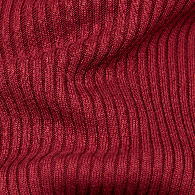 G-Star RAW® Lynn Mock Turtle Knit Red fabric shot