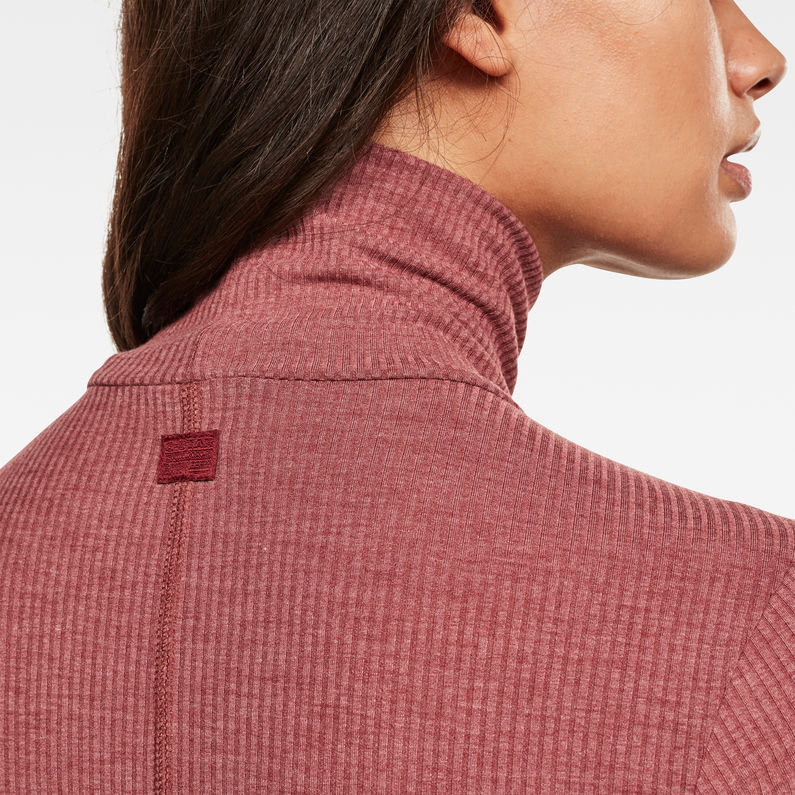 G-Star RAW® Silber Slim Turtle T-Shirt Red detail shot