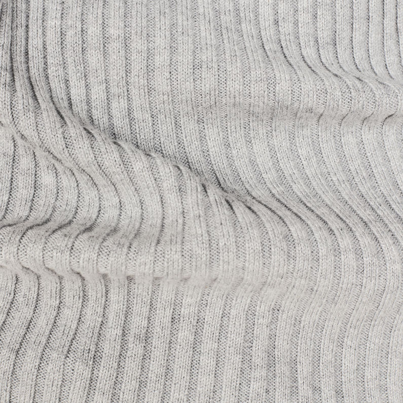 G-Star RAW® Lynn Mock Turtle Knit Grey fabric shot