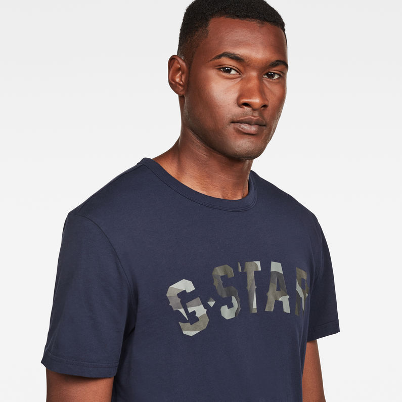 G-Star RAW® Graphic 10 T-Shirt Azul oscuro detail shot