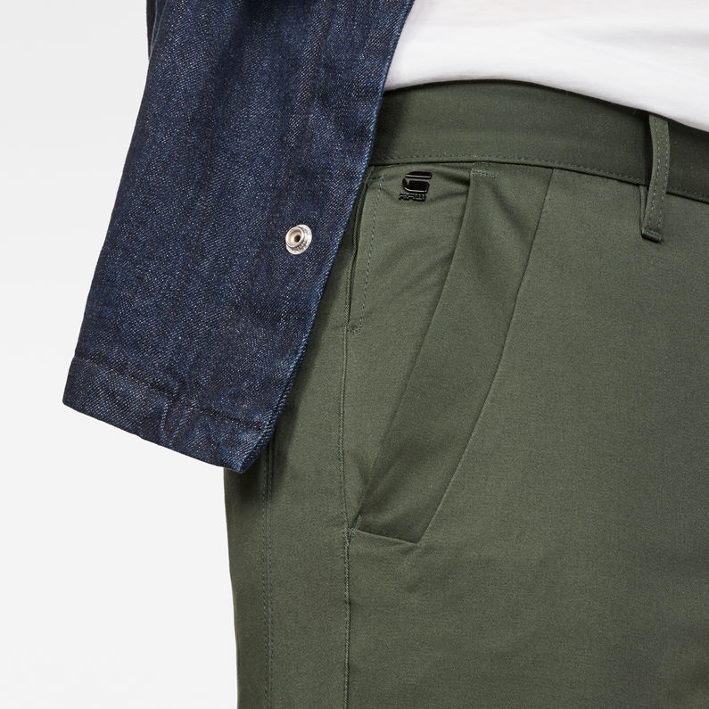 G-Star RAW® Bronson Slim Chino Green detail shot