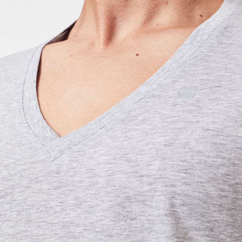 G-Star RAW® Basic Heather T-Shirt 2-Pack Grey detail shot