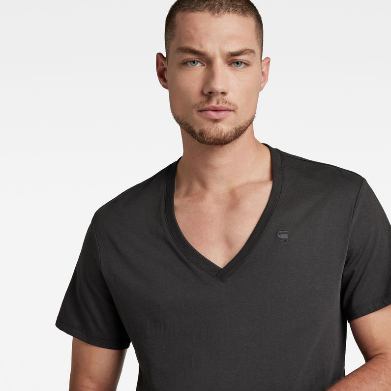 G-Star RAW® Base Heather T-Shirt 2-Pack Black detail shot