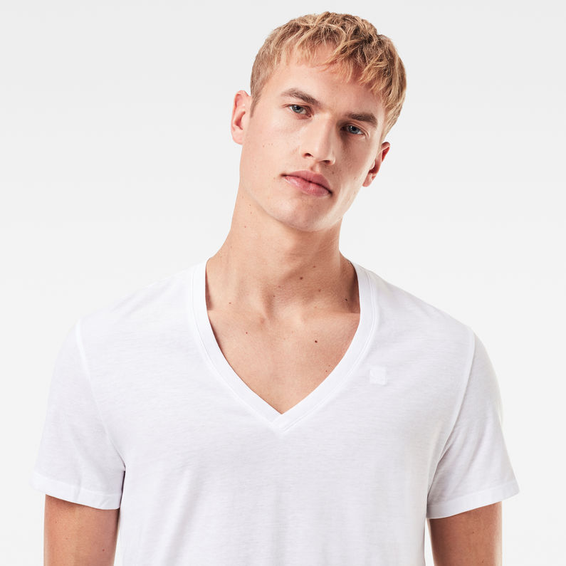 G-Star RAW® Basic Heather T-Shirt 2-Pack White detail shot