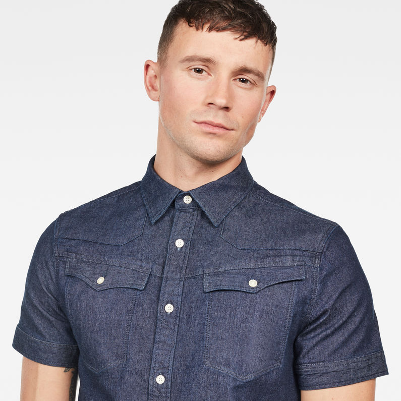 G-STAR® Tailor Short Sleeve Slim Shirt Dark blue