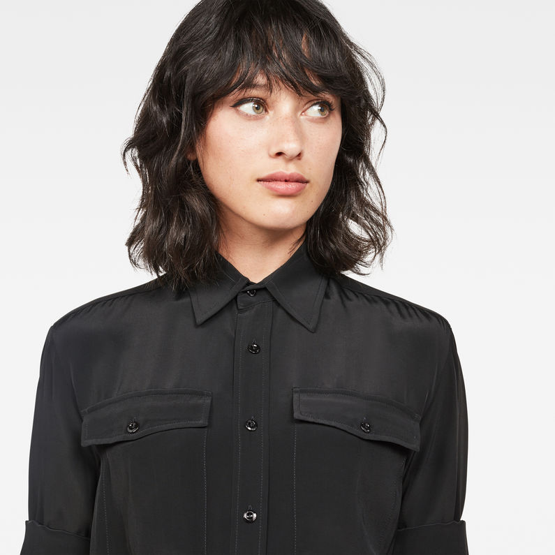 G-Star RAW® Rovic Long Shirt Dress Black