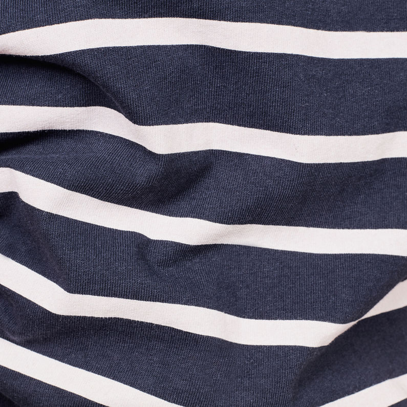 G-Star RAW® Mow Stripe T-Shirt Azul oscuro fabric shot