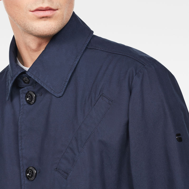 G-STAR® Empral Summer Mac Trench Dark blue detail shot