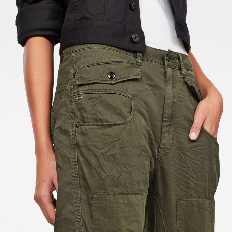 G-STAR® Army Radar Strap Relaxed Pants Green detail shot