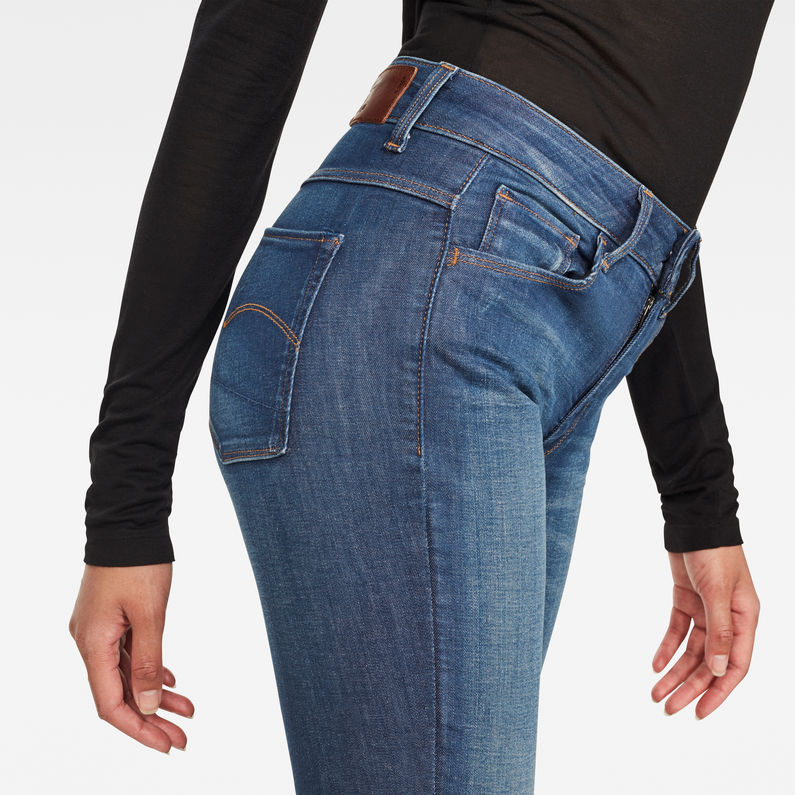 3301 deconstructed high waist skinny jeans