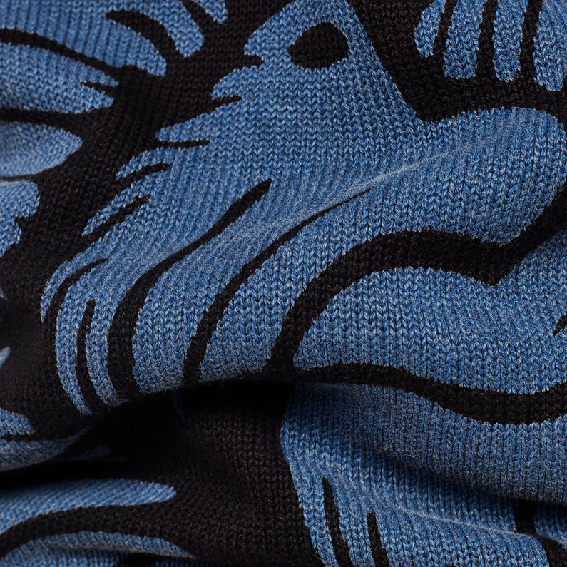 G-Star RAW® Flower Knit Dark blue fabric shot