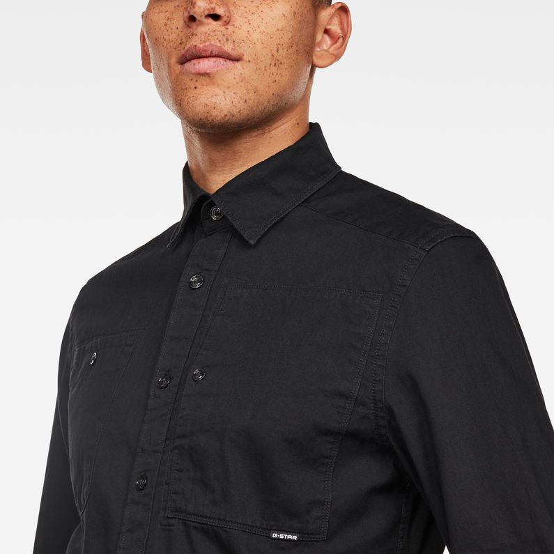 G-STAR® Utility Hyrid-Archive Slim Shirt Black