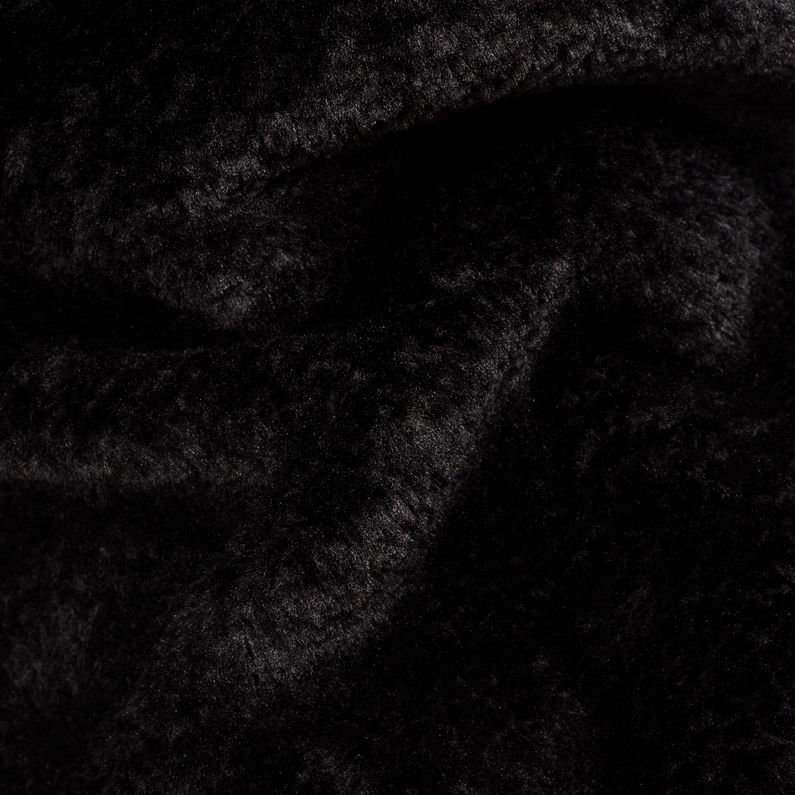 G-Star RAW® Garber Teddy Overcoat Black fabric shot