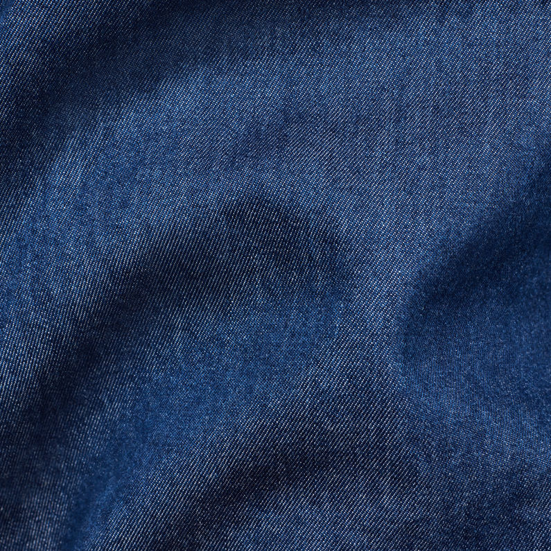 G-Star RAW® Bristum Pleated High waist Bermuda Shorts Dark blue fabric shot