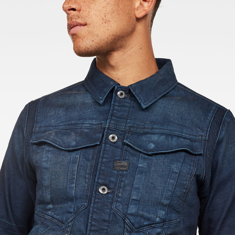 G-STAR® Motac Sec Slim Jacket Dark blue detail shot