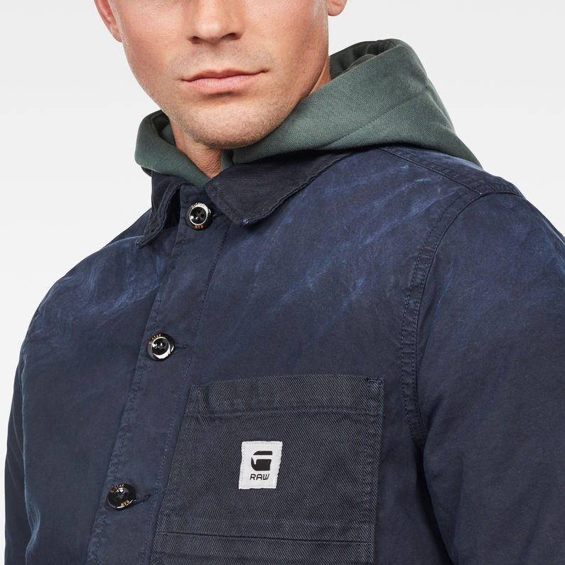 G-Star RAW® Blake Padded Jacket Dunkelblau detail shot