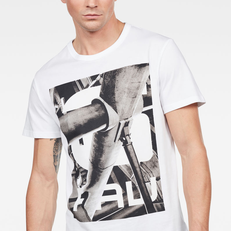 G-STAR® Splawn Graphic 2 T-Shirt Blanc