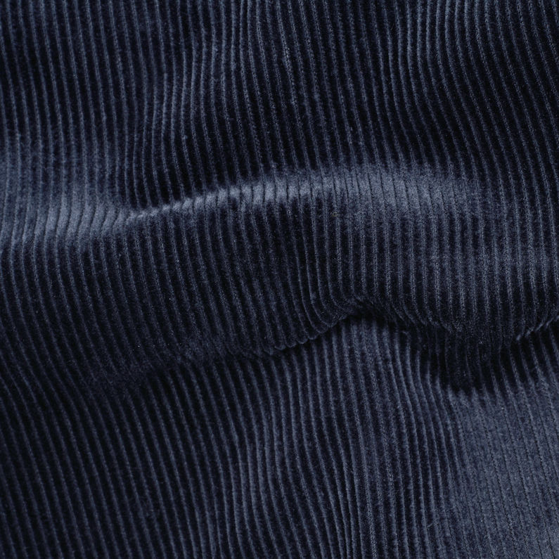 G-Star RAW® Deline Cord Mac Jacket Bleu foncé fabric shot