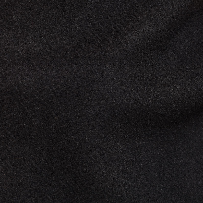 G-Star RAW® Minor Teddy Wool Classic Coat Black fabric shot