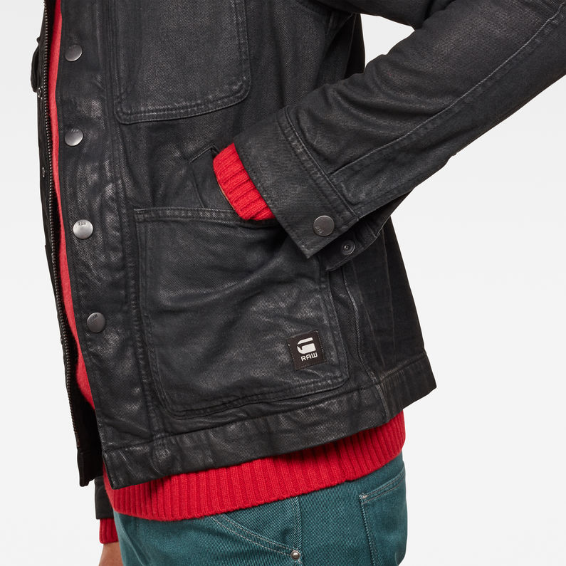 G-STAR® Blake Worker Pm Jacket Black detail shot