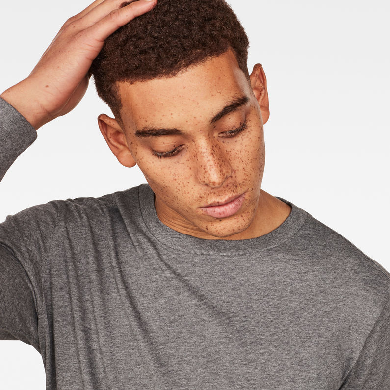 G-Star RAW® Swando Relaxed T-Shirt Gris detail shot