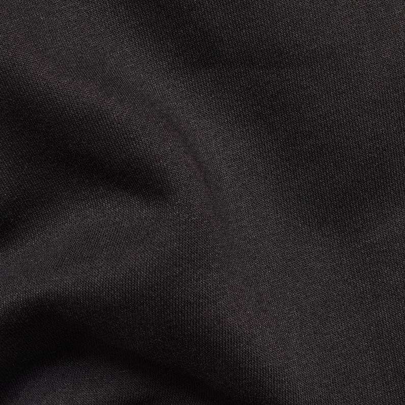 G-Star RAW® Swando-S Logo Hooded Sweat Black fabric shot