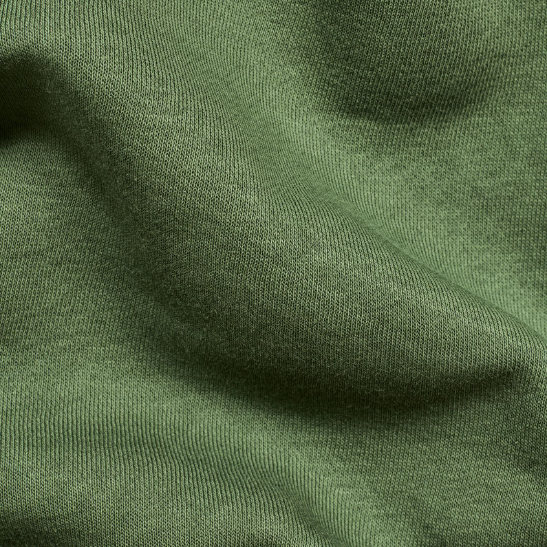 G-Star RAW® Swando-S Hooded Sweat Verde fabric shot