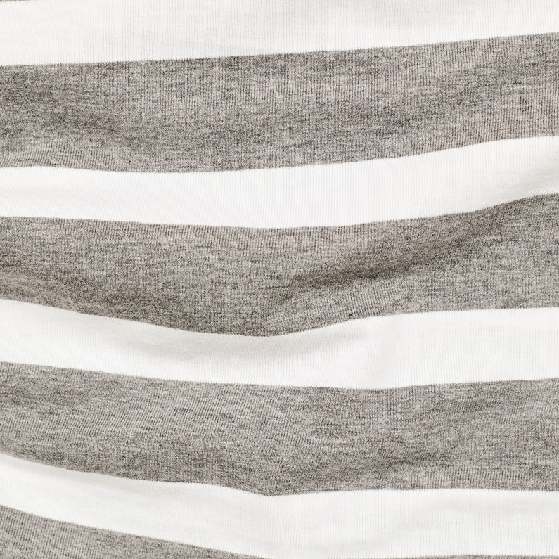 G-Star RAW® Basic-S Stripe T-Shirt Gris fabric shot
