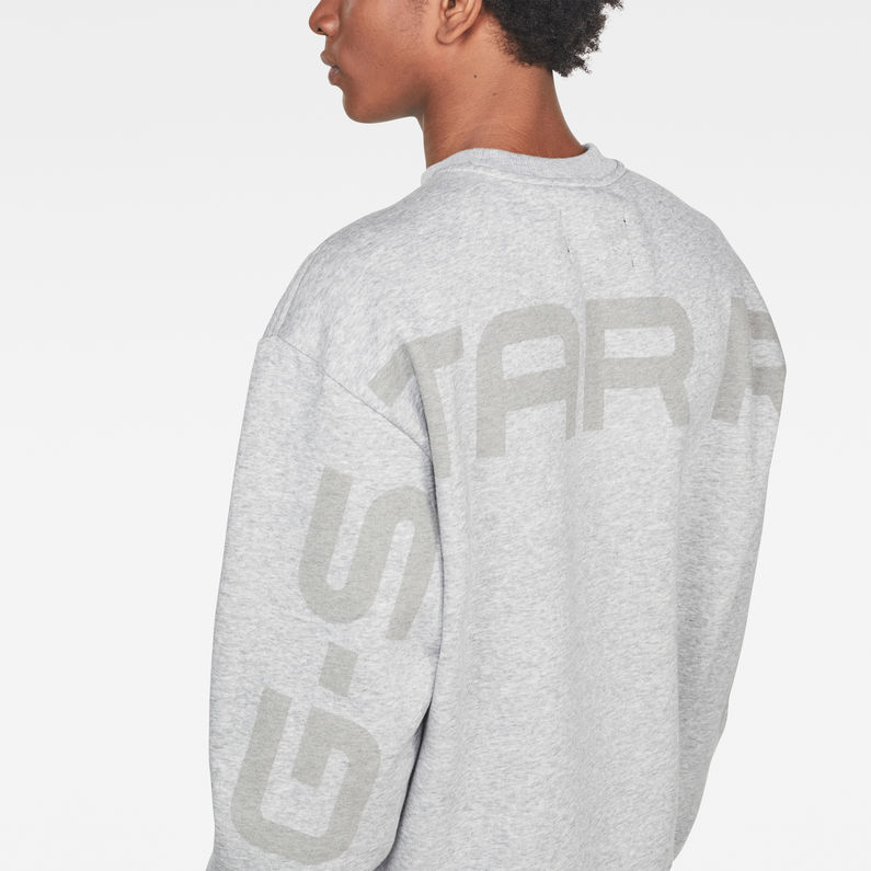 G-Star RAW® Graphic 12 Stor Sweat Grau detail shot