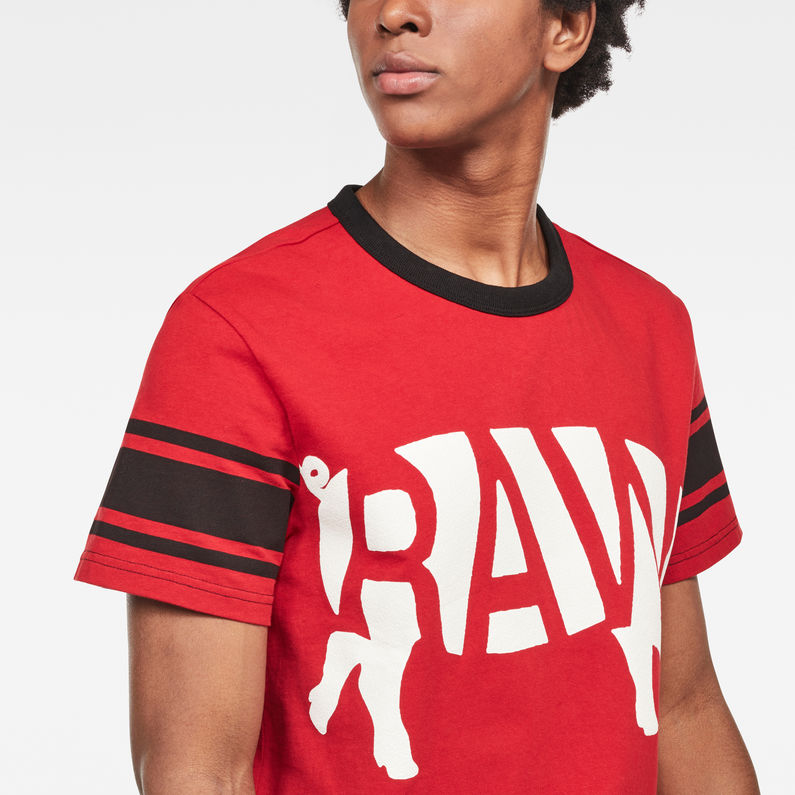 G-Star RAW® Graphic 11 T-Shirt Red detail shot