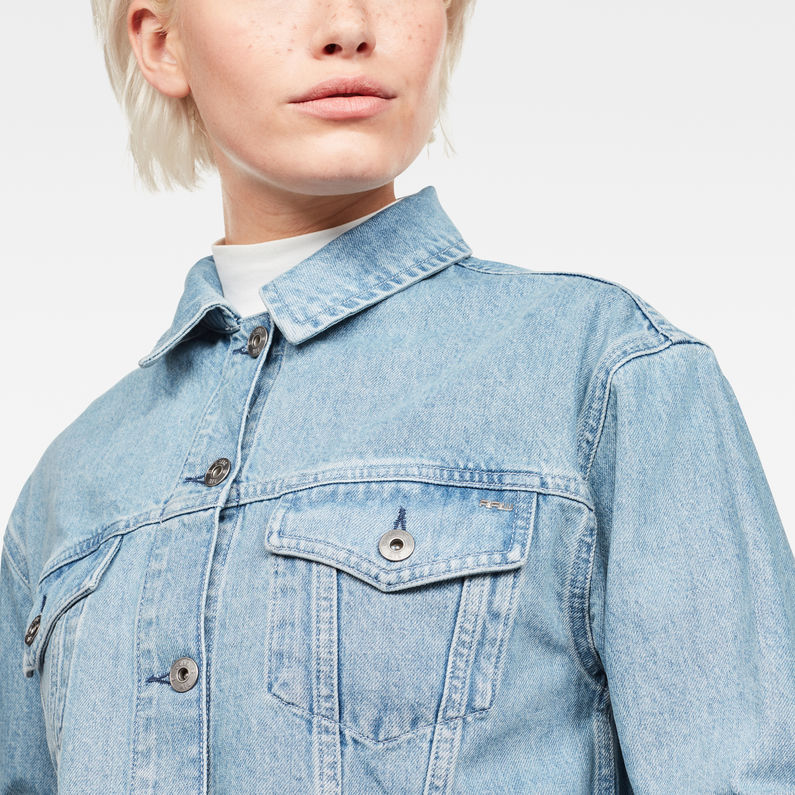 G-STAR® 3301  Boyfriend Denim Jacket Medium blue detail shot