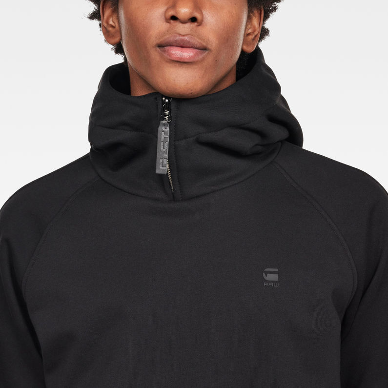 G-Star RAW® Cadet Strett Hooded Sweat Negro detail shot