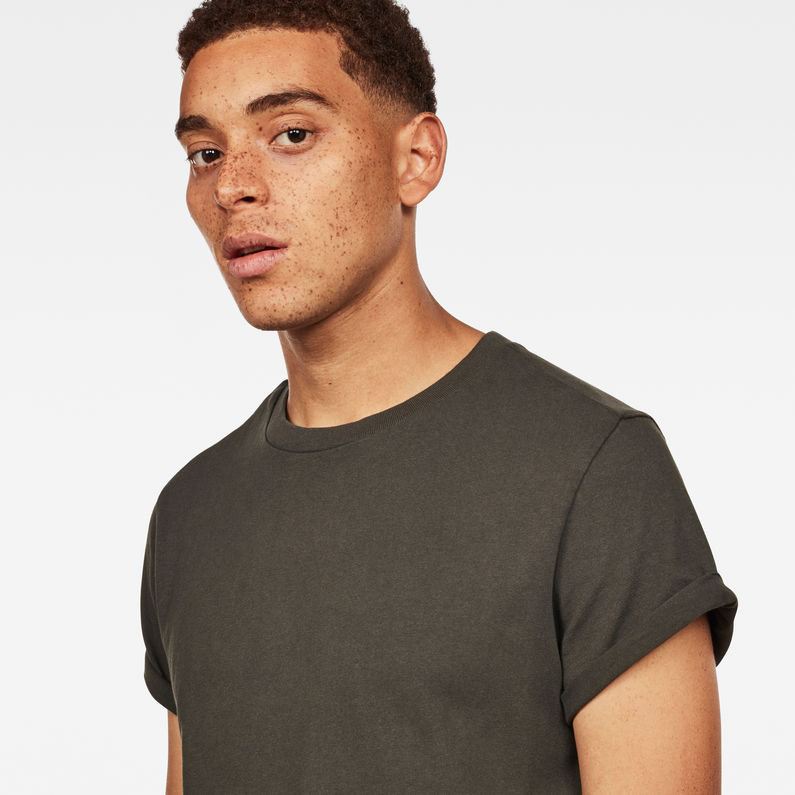 G-Star RAW® Swando New Relaxed T-Shirt Gris detail shot