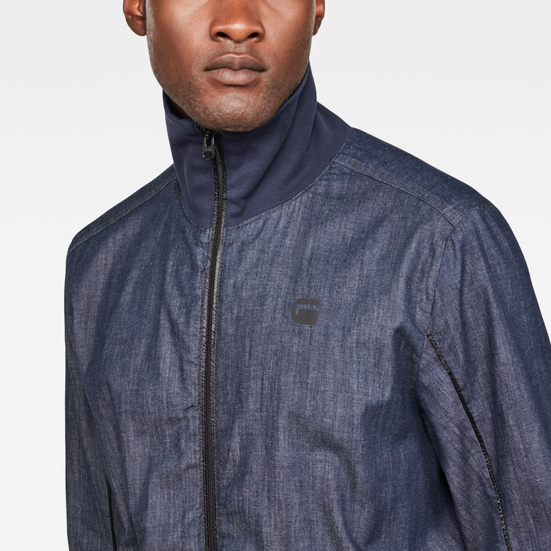 G-STAR® Lanc Track Jacket Dark blue detail shot