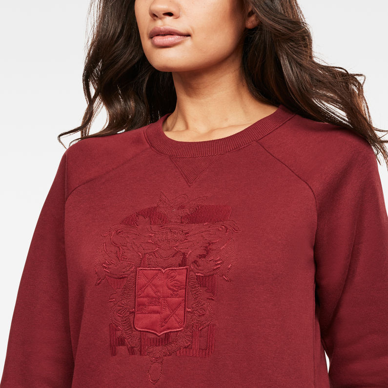 G-Star RAW® Graphic 18 Xzula Sweater Red detail shot