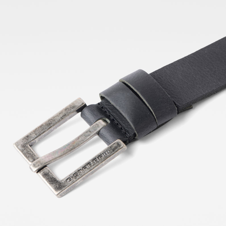 G-STAR® Duko Belt Black detail shot buckle