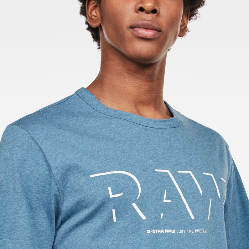 G-Star RAW® Splawn T-Shirt Bleu moyen detail shot