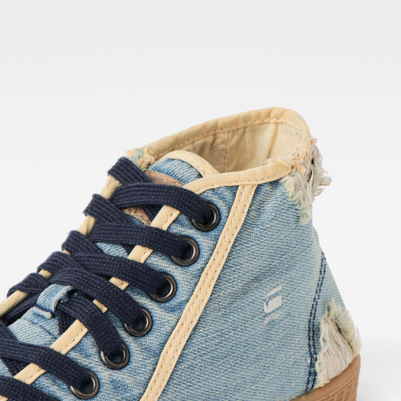 G-STAR® Rovulc 50 Years Denim Mid Sneakers Azul intermedio detail