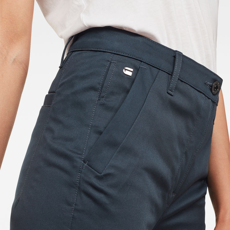G-Star RAW® Bronson High Waist Chino Medium blue detail shot