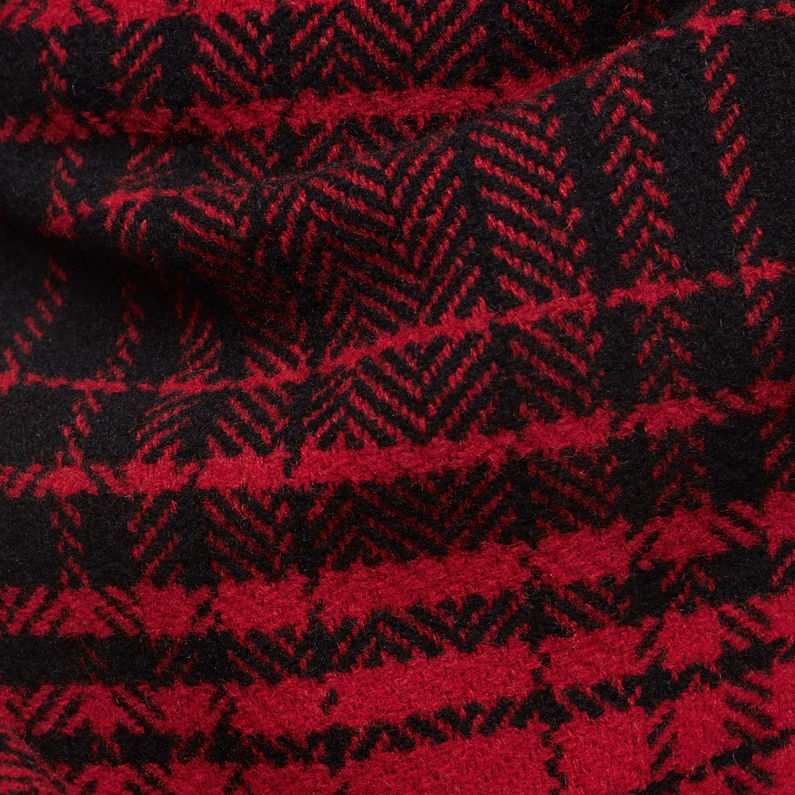 G-Star RAW® 5621 Check Wrap Skirt Rot fabric shot