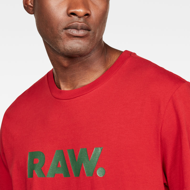 G-Star RAW® Graphic 78 T-Shirt Red detail shot