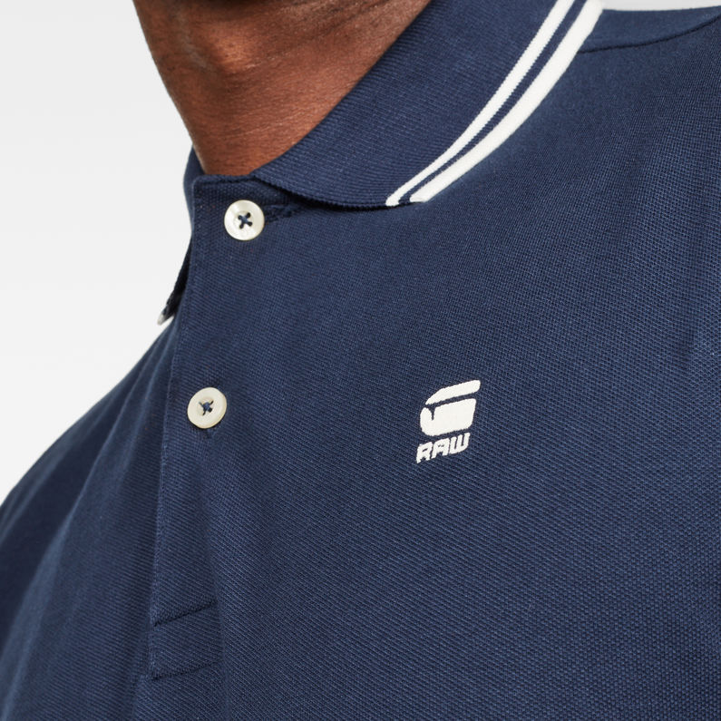 G-Star RAW® Dunda Slim Stripe Polo Dark blue