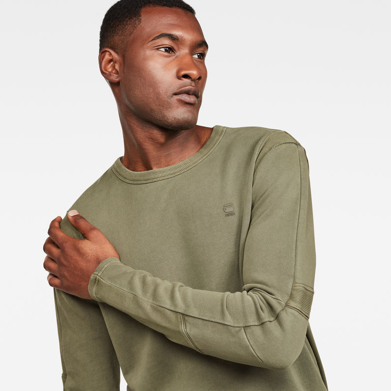 G-Star RAW® Motac-X Slim Sweater Green detail shot